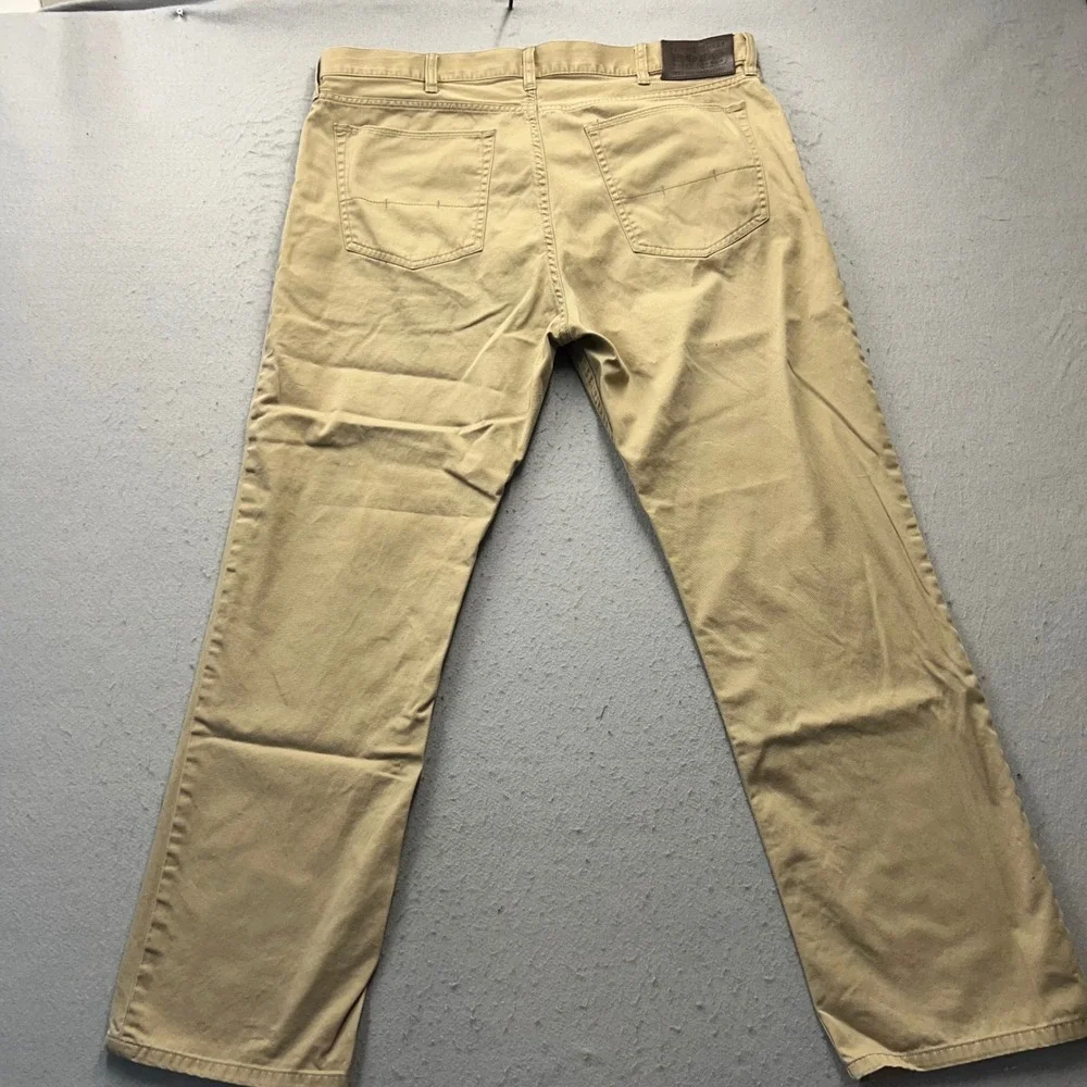 Polo Ralph Lauren 650 Straight Leg Chino Pants Mens 38x30 Khaki Tan Cotton Twill
